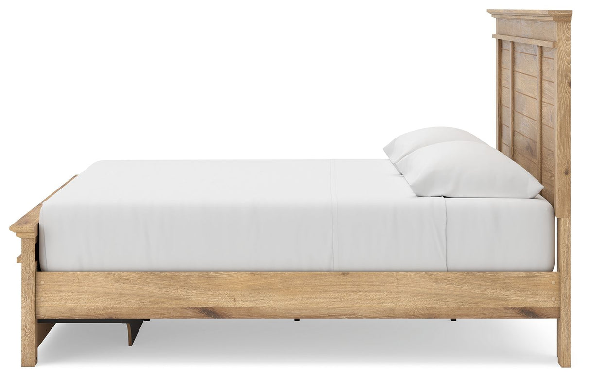 Makidern - Panel Storage Bed With Storage Footboard