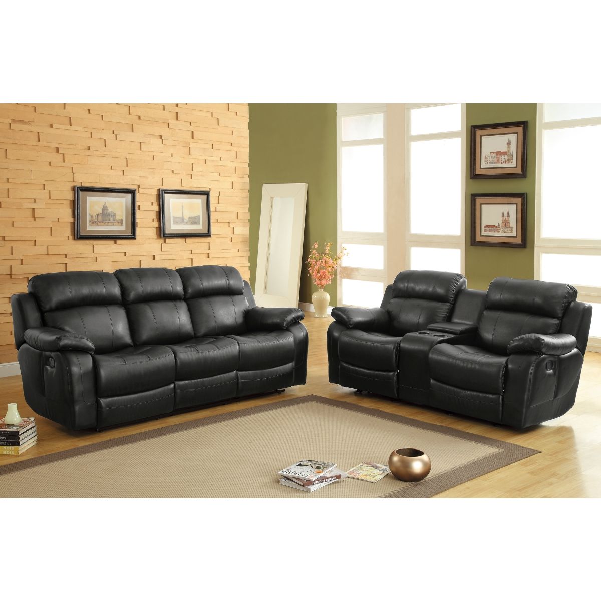 Marille - Double Glider Reclining Loveseat With Center Console