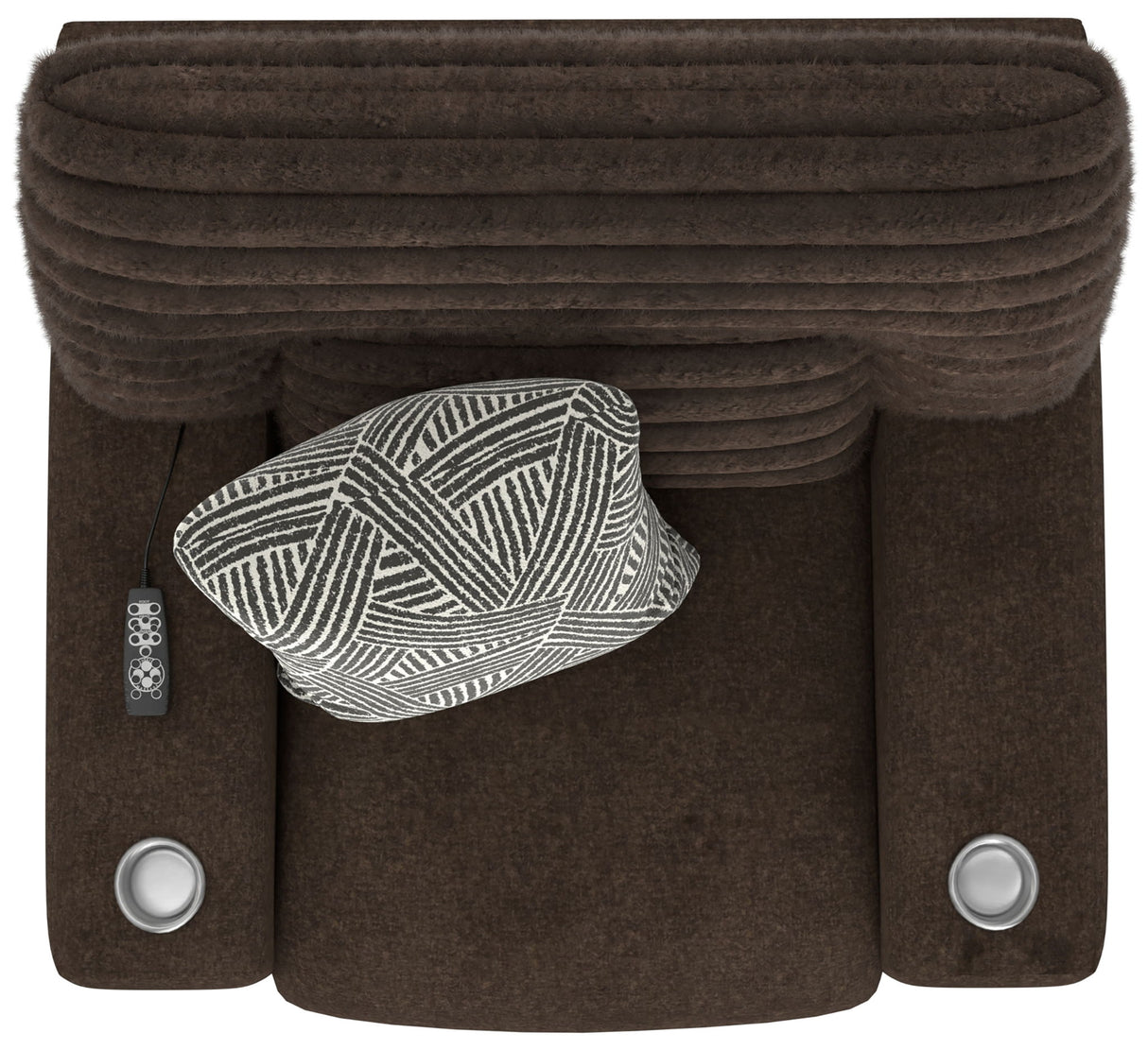 Zen - Power Recliner With CR3 Heat / Massage / Zero Gravity - Chocolate