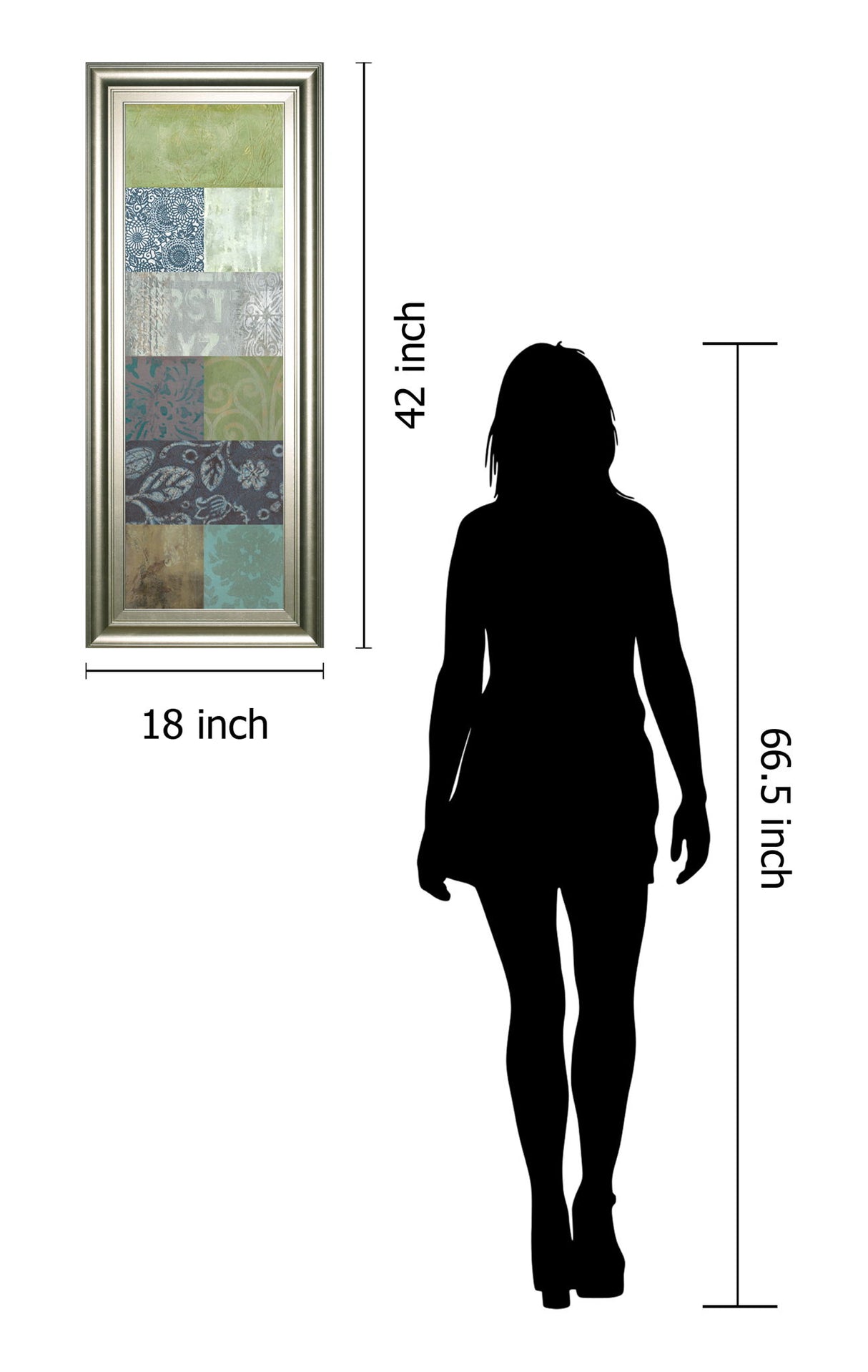 Zen Panel I By Vision Studio - Framed Print Wall Art - Dark Gray