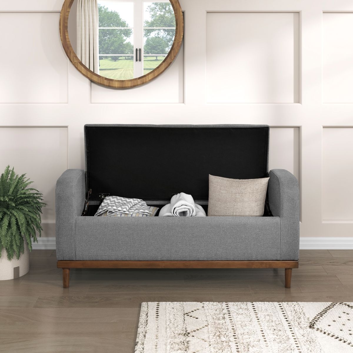 Brigitte - Lift Top Storage Bench