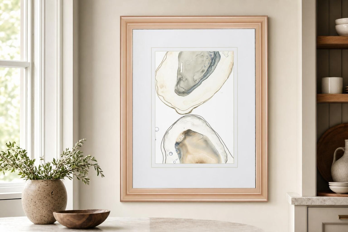 Ocean Oysters II By June Erica Vess - Gray