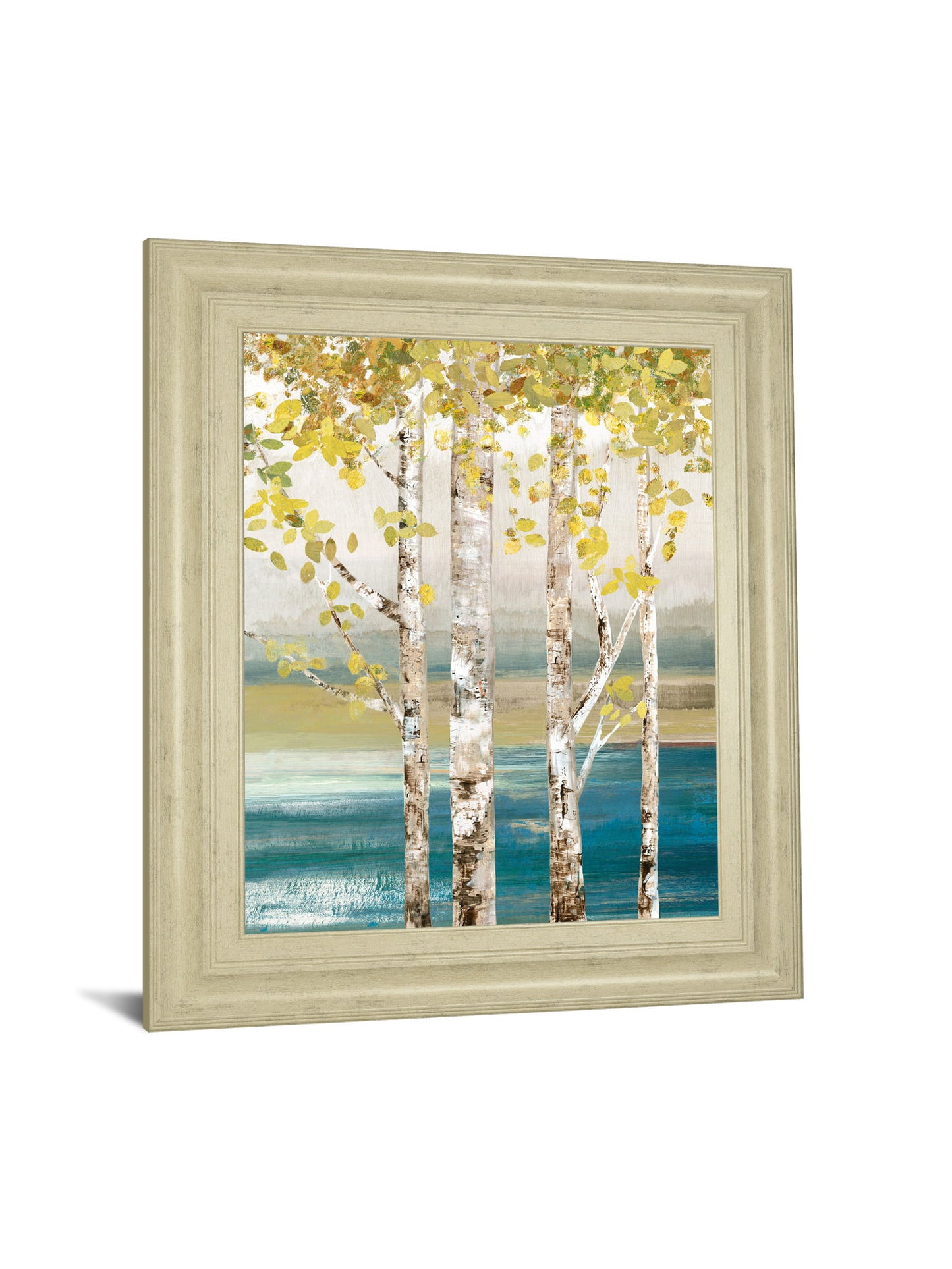 22x26 Down By The River By Allison Pearce - Framed Print Wall Art - Beige
