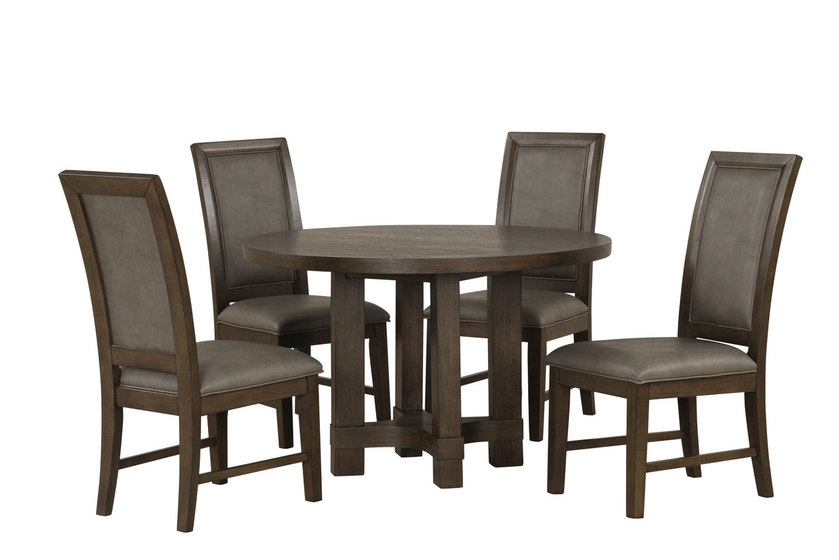 Cityscape - Round Dining Table - Dark Brown