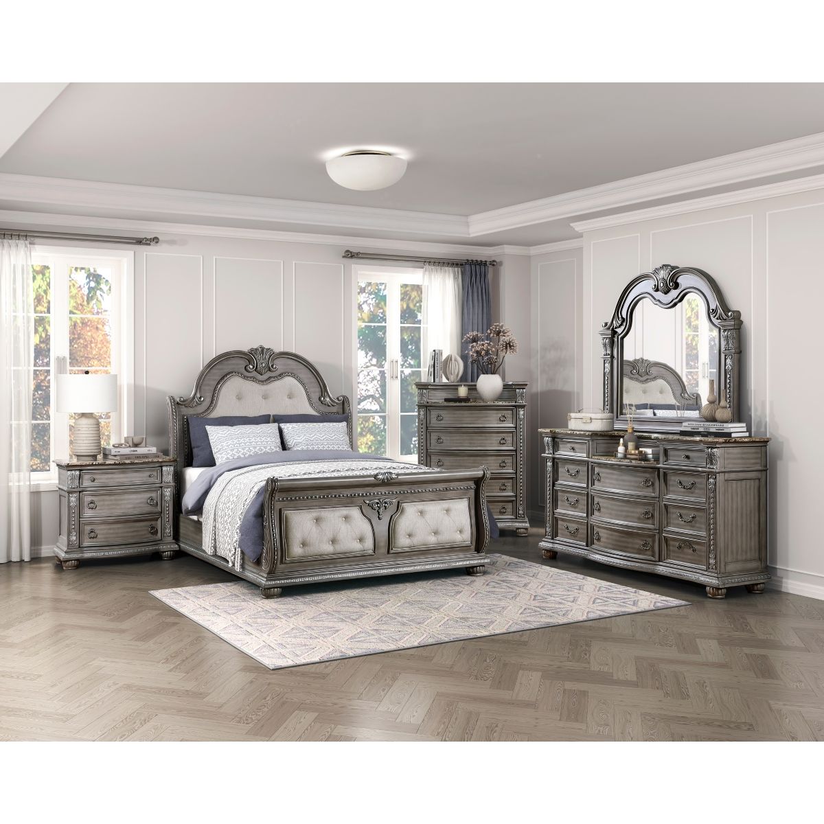 Bennington - Nightstand - Gray