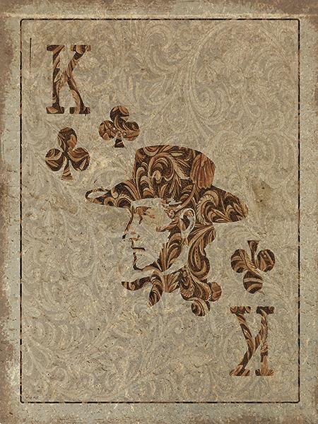 Old Wild West King By Cindy Jacobs (Framed Small) - Light Brown