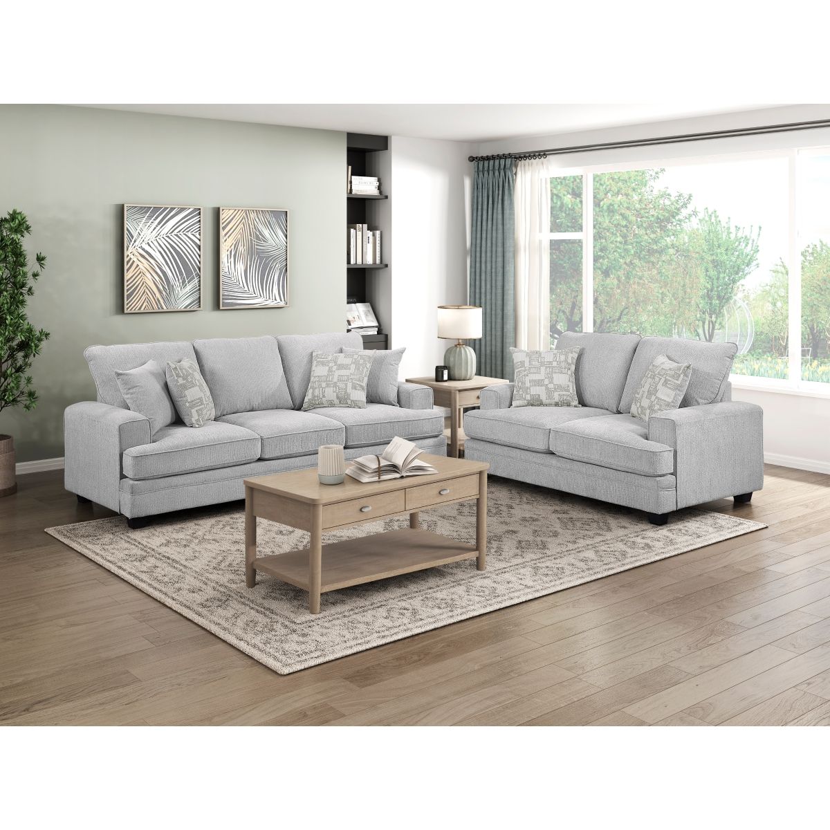 Sarah - Sofa - Pearl Silver