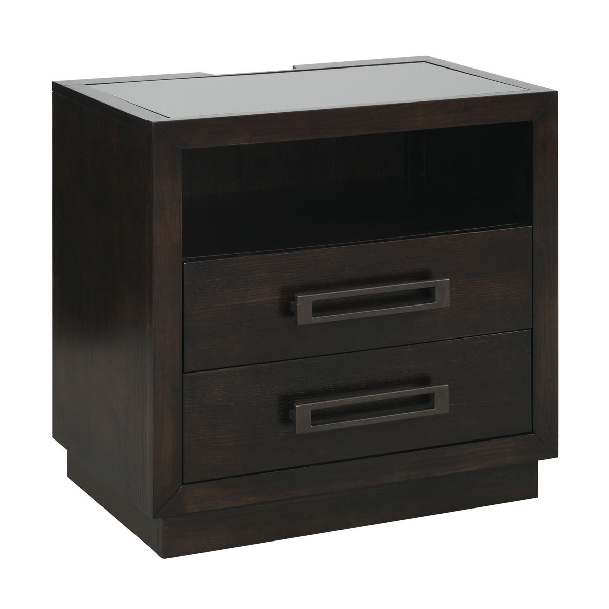 Larchmont - Nightstand, LED Lighting - Dark Brown