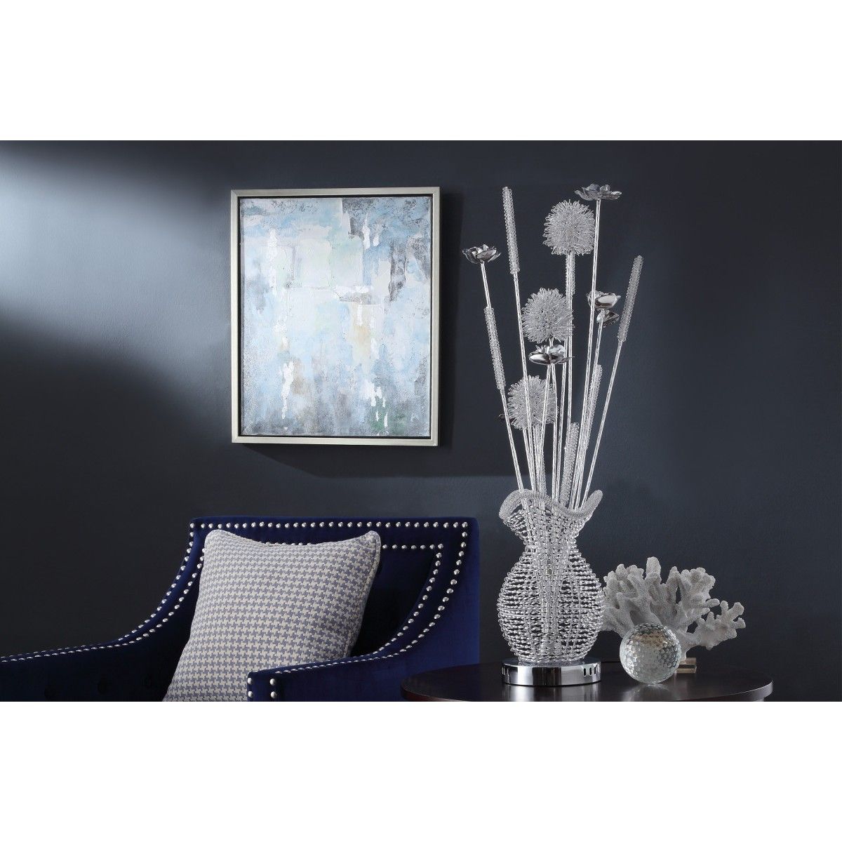 Bellflower - Table Lamp - Silver