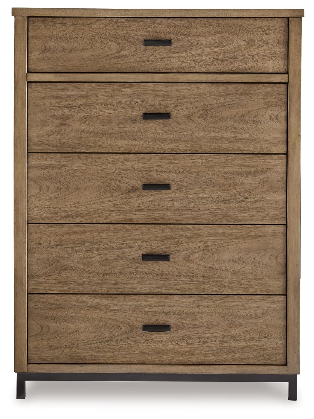 Tomtyn - Five Drawer Chest - Light Brown