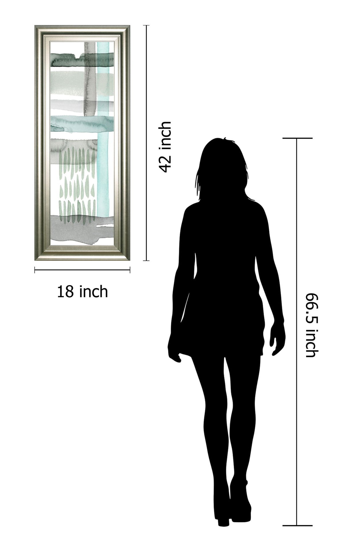 Cross Stitch Panel Il By Grace Popp Framed Print Wall Art - Light Blue