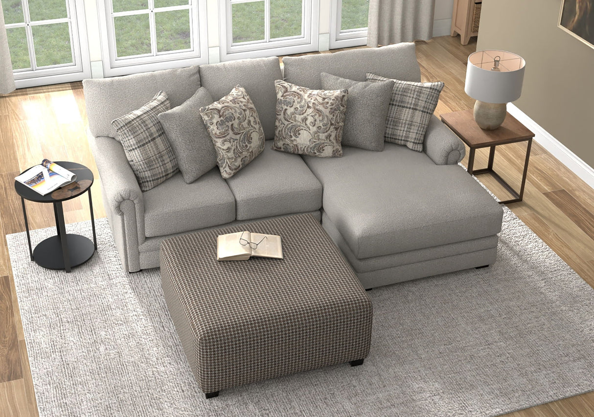 Livingston - Sectional With Comfort Coil Seating, 40" Cocktail Ottoman And Accent Pillows Included