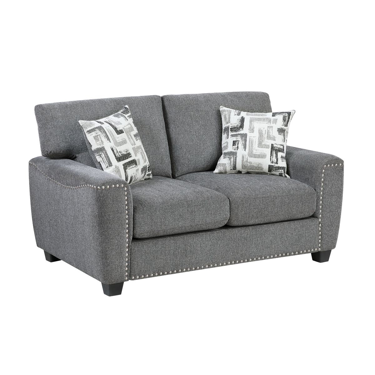 Isabel - Sofa & Loveseat - Dark Gray