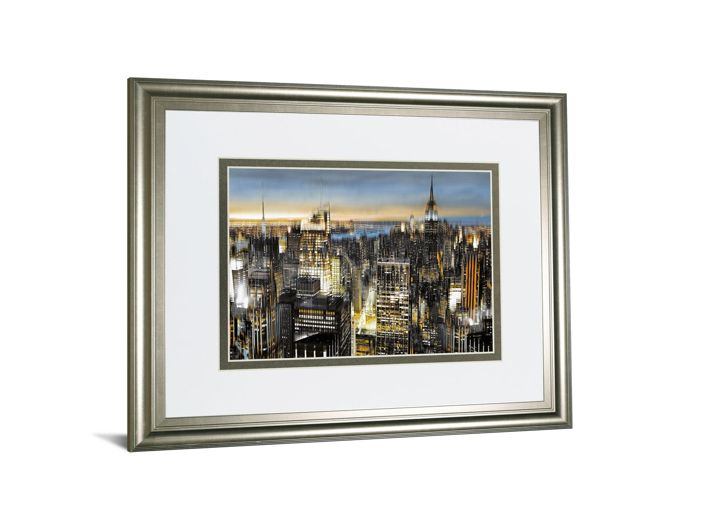 Big City By Alan Lambert - Framed Print Wall Art - Gray