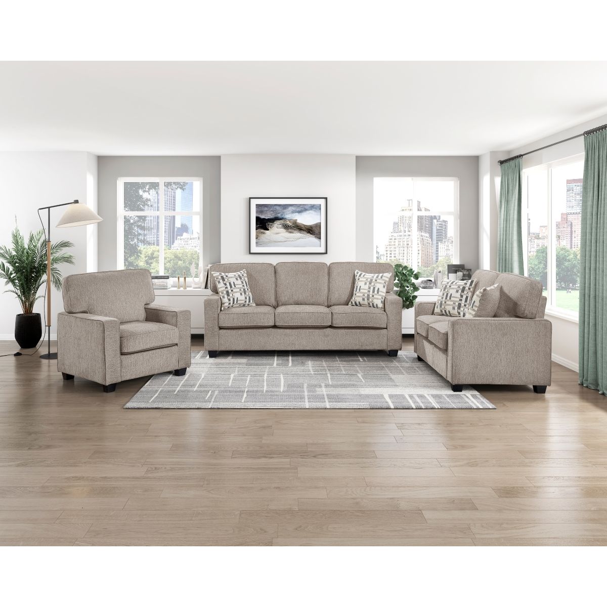 Frances - Loveseat - Taupe