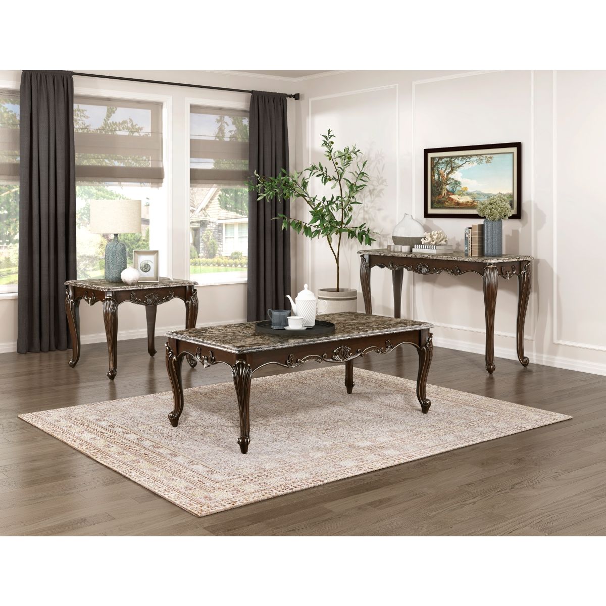 Balthasar - End Table - Cherry