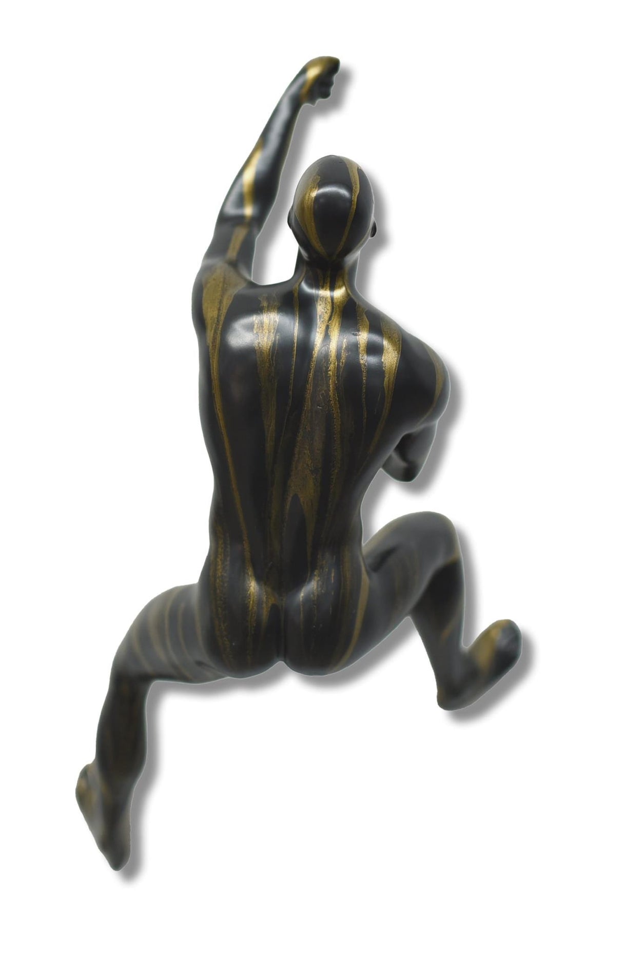 Midnight Stride - 6" x 11" Sculpture - Black