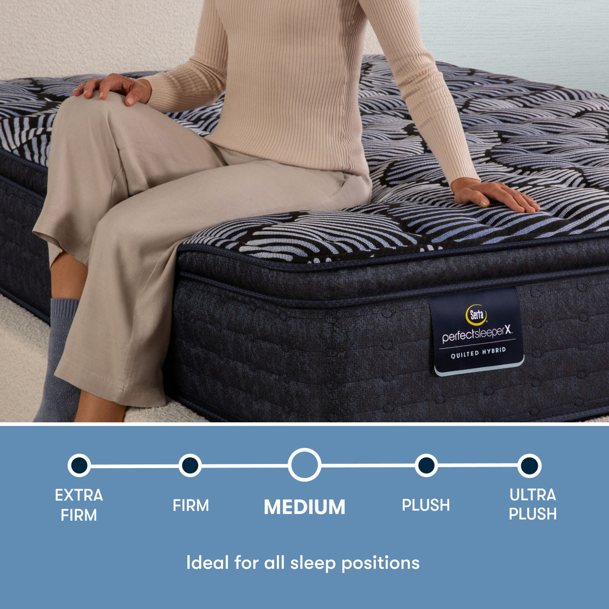 Perfect Sleeper X - 14.25" Lexton Hybrid Medium Pillow Top Mattress
