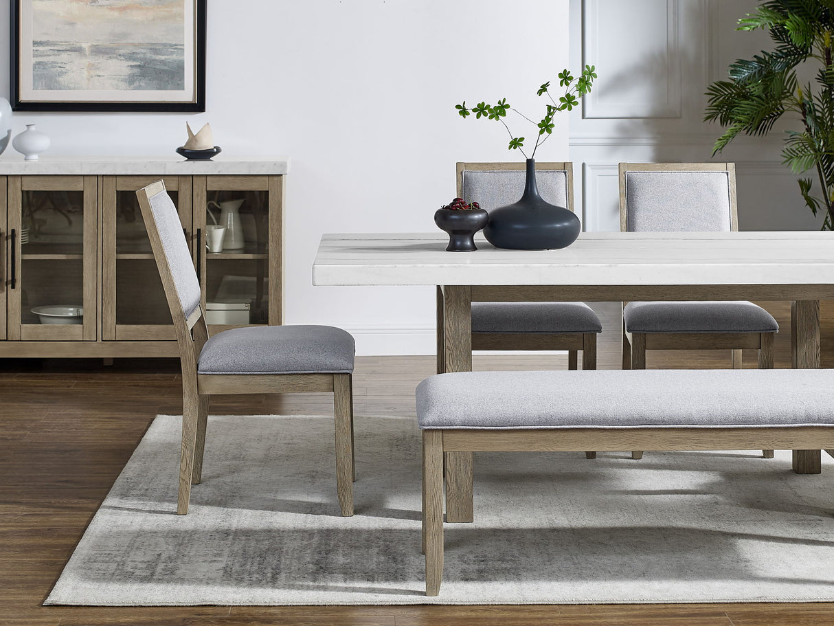 Carena - Upholstered Top Bench - Brown