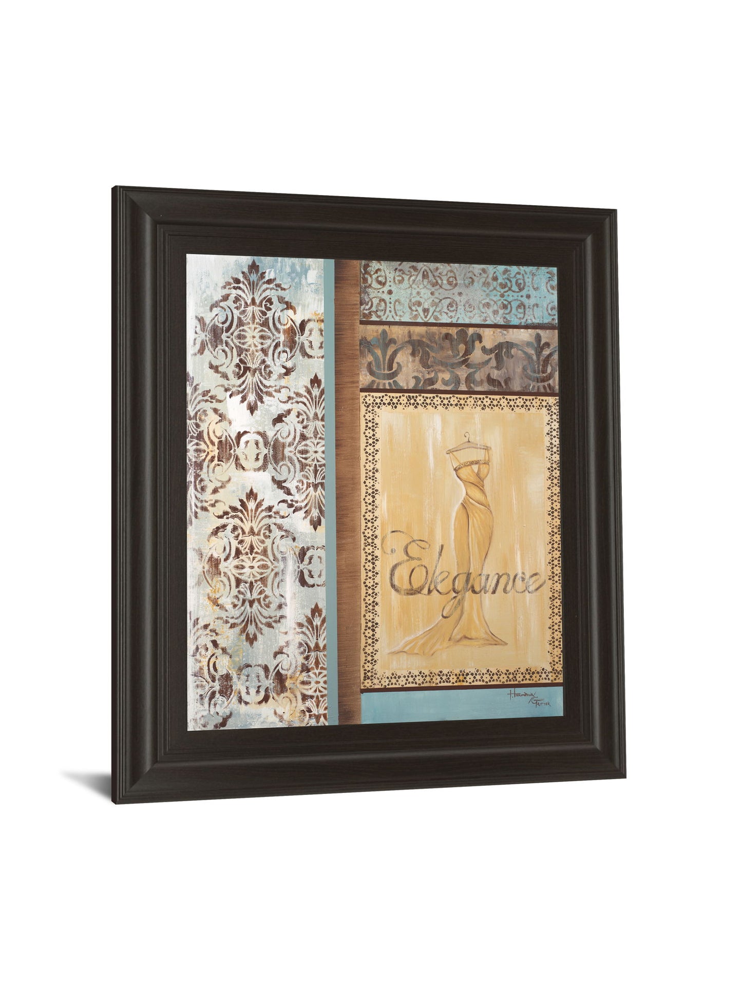 Elegance By Hamkimipour-ritter Framed Print Wall Art - Beige