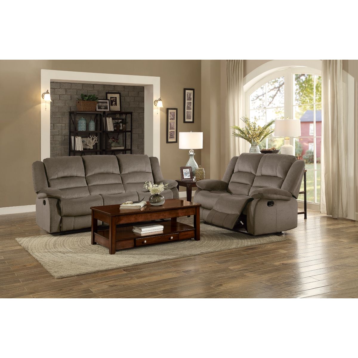 Jarita - Double Reclining Loveseat - Chocolate