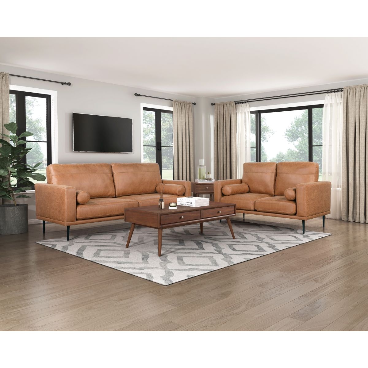 Westcliffe - Loveseat - Brown