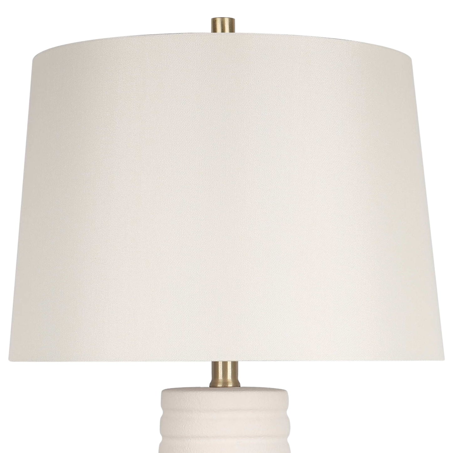 "Calming Flow" Ceramic Table Lamp (Set of 2) - Textured White