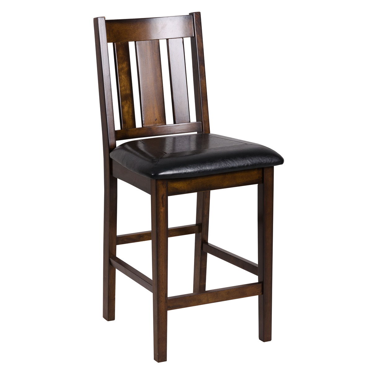 Delmar - 5 Piece Pack Counter Height Set - Espresso / Black