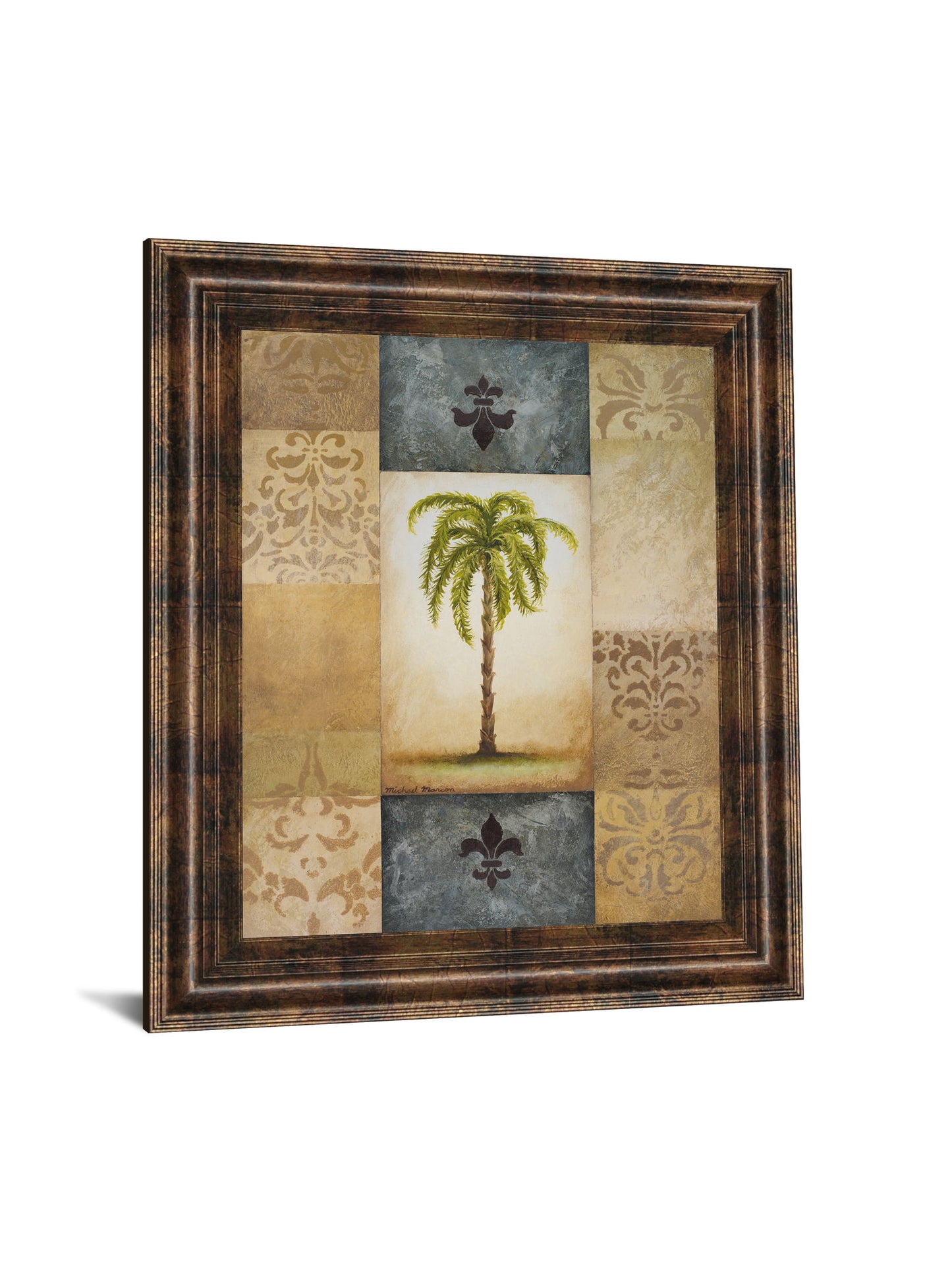 Fantasy Palm Il By Michael Marcon - Framed Print Wall Art - Light Brown