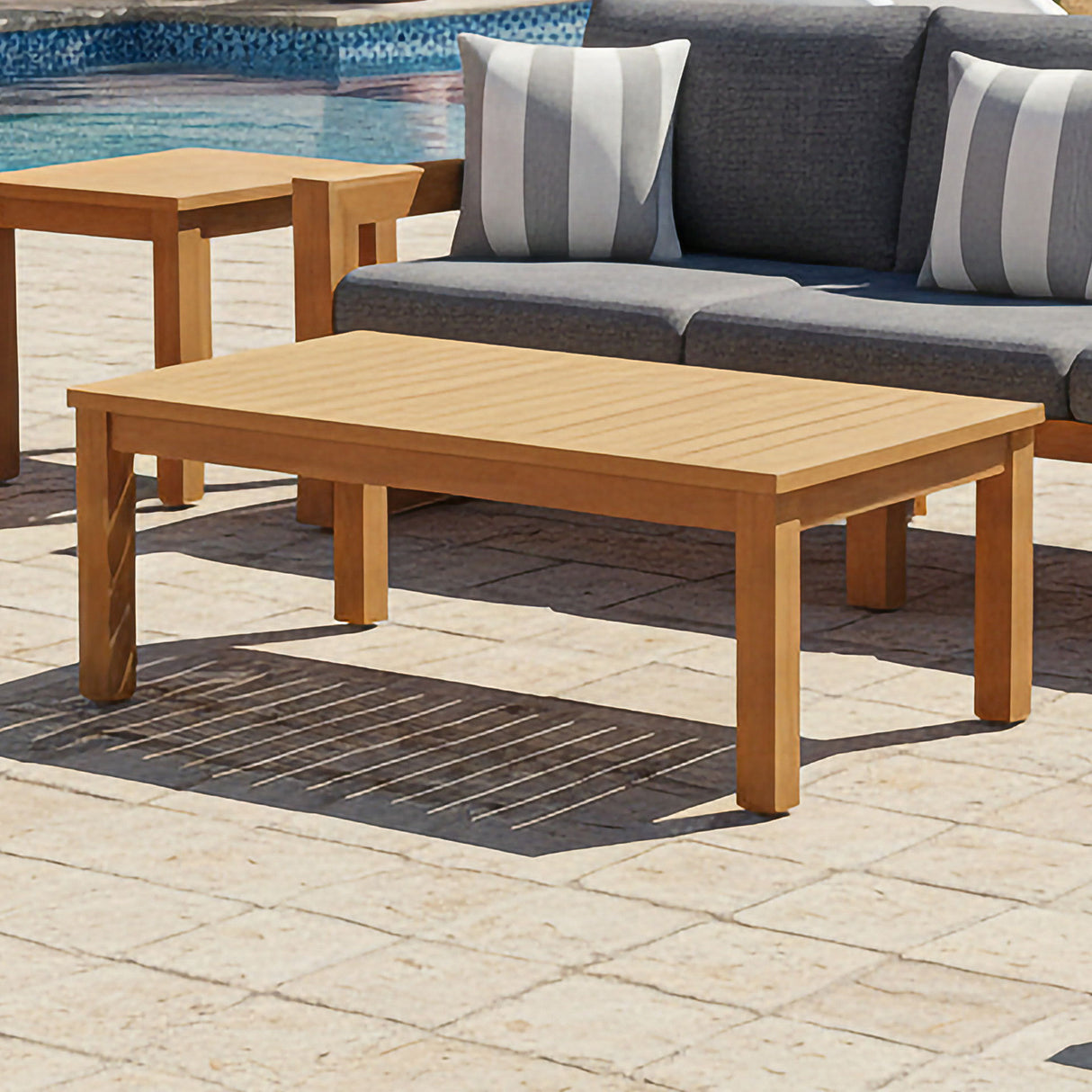 Bristol - Bay Slatted Wood Table