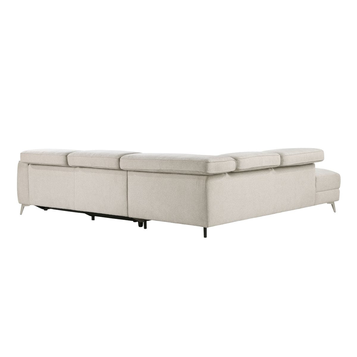 Bienvenue - 2 Piece Power Reclining Sectional With Left Chaise - Beige