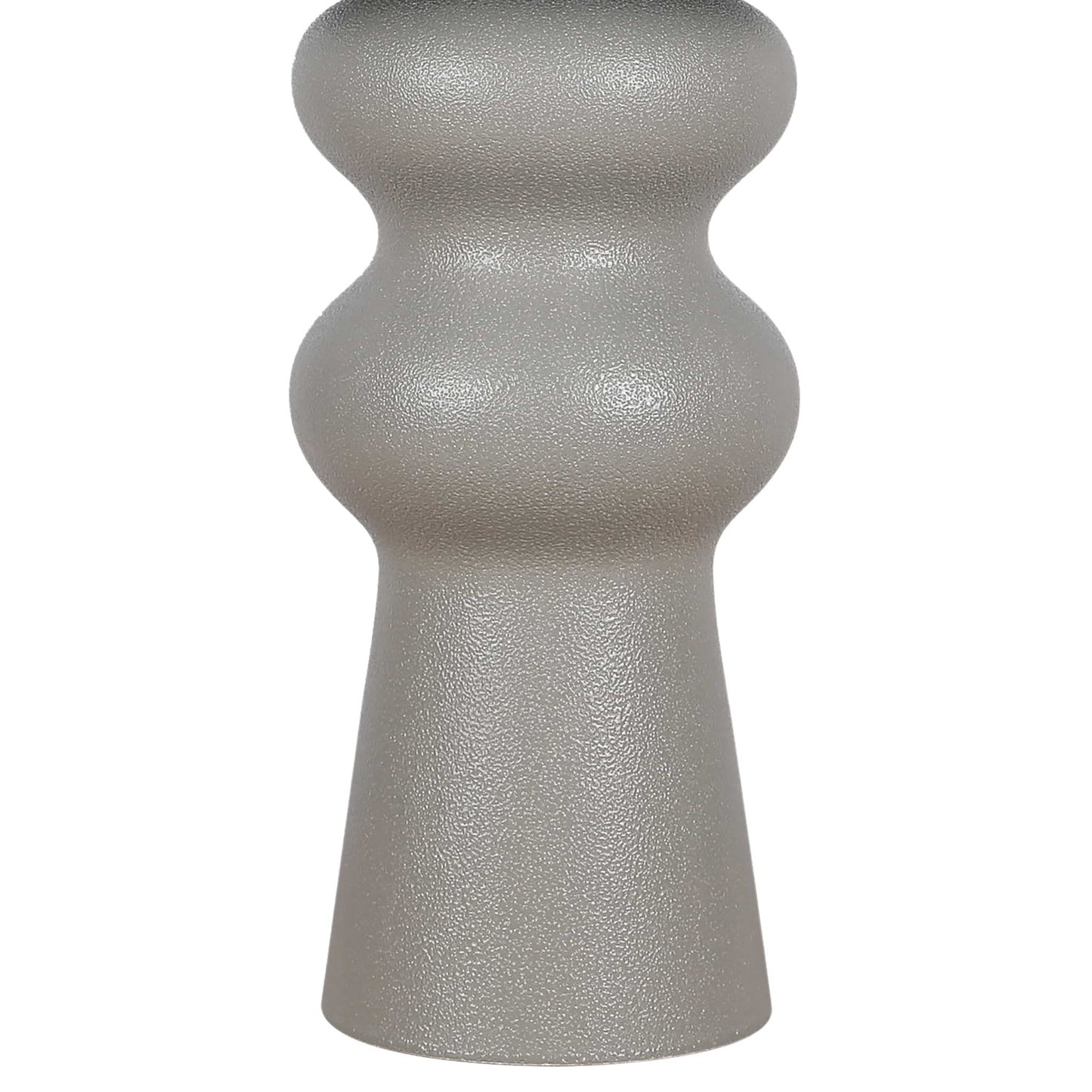 "Echo Essence" Ceramic Table Lamp - Textured Gray