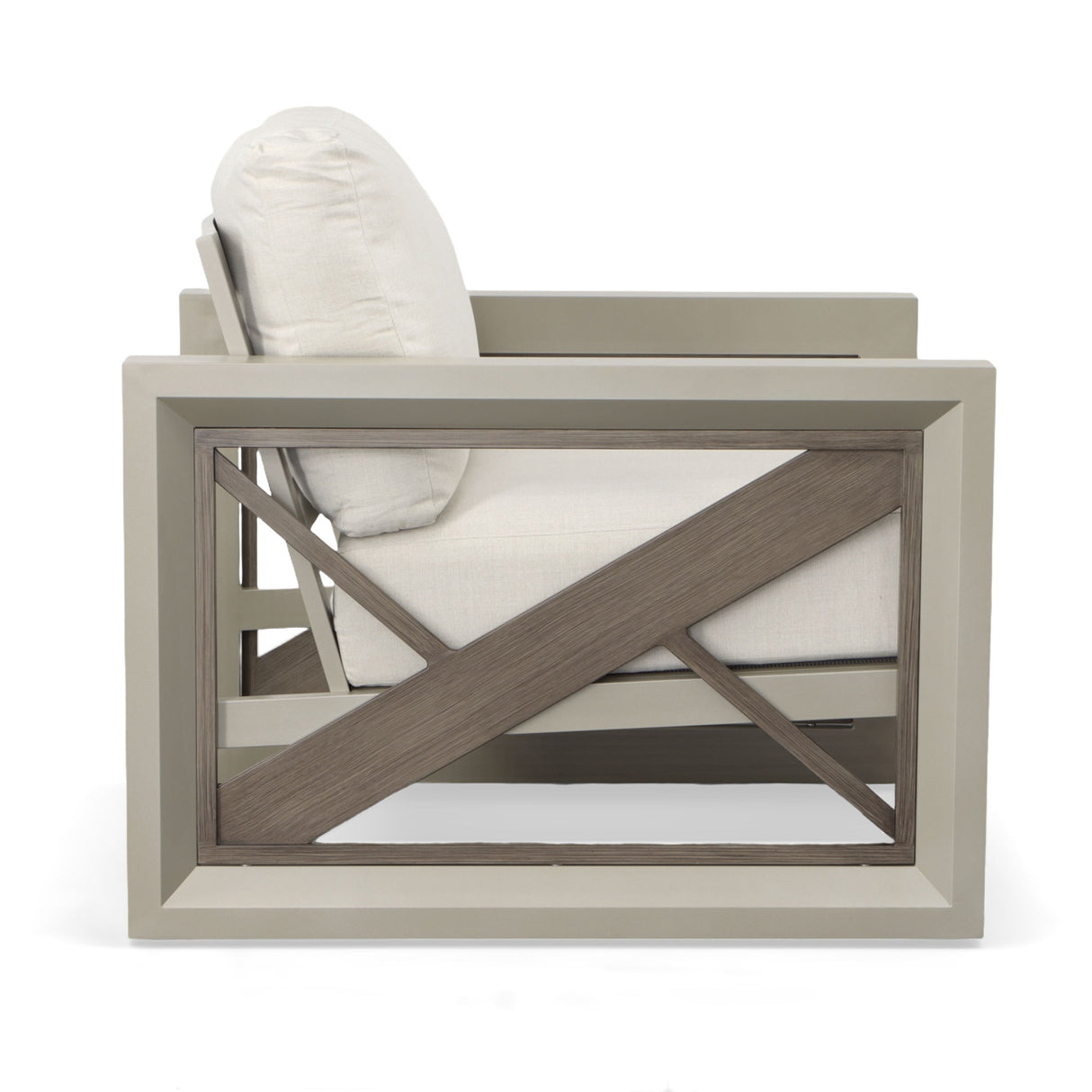 Dalilah - Patio Arm Chair - Gray