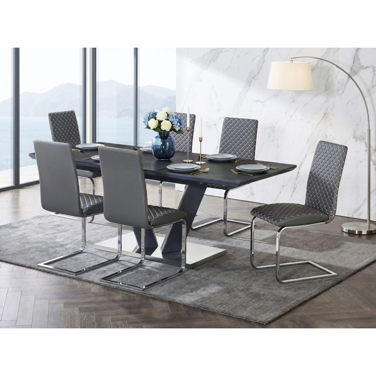 Yannis - Side Chair (Set of 2) - Gray