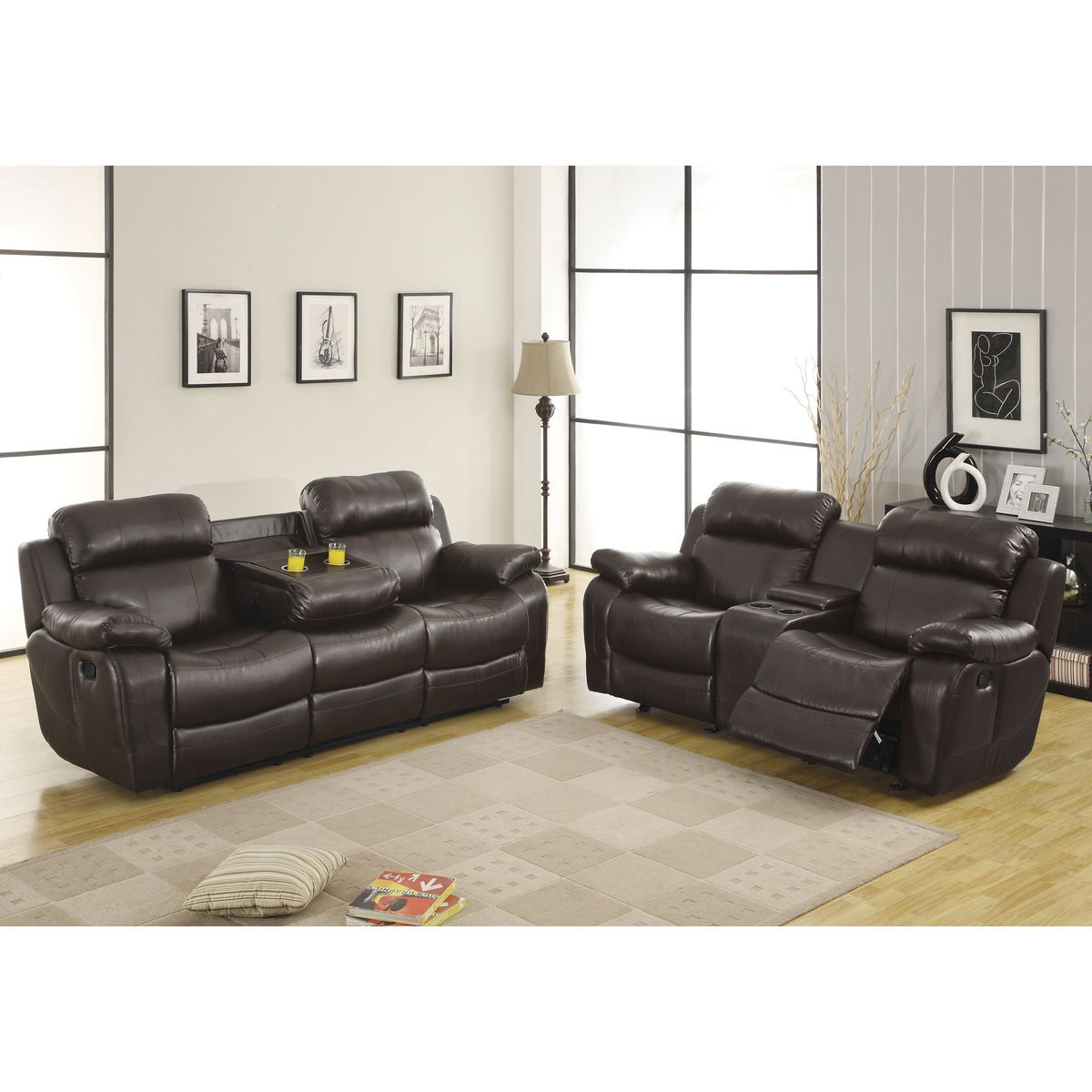 Marille - Double Glider Reclining Loveseat With Center Console