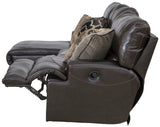 Como - 3 Piece Italian Leather Match Reclining Sectional