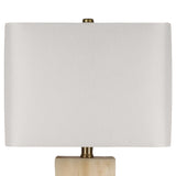 "Luminous Alabaster" Alabaster Table Lamp With Night Light (Set of 2) - Alabaster / Soft Gold