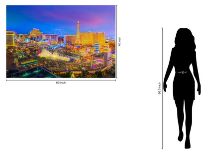 Tempered Glass With Foil - Las Vegas - Blue
