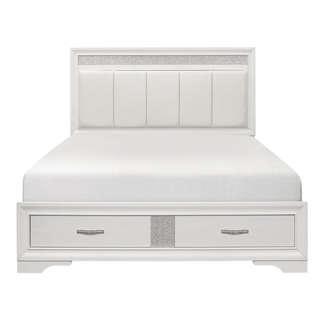 Luster - Platform Bed With Footboard Storage