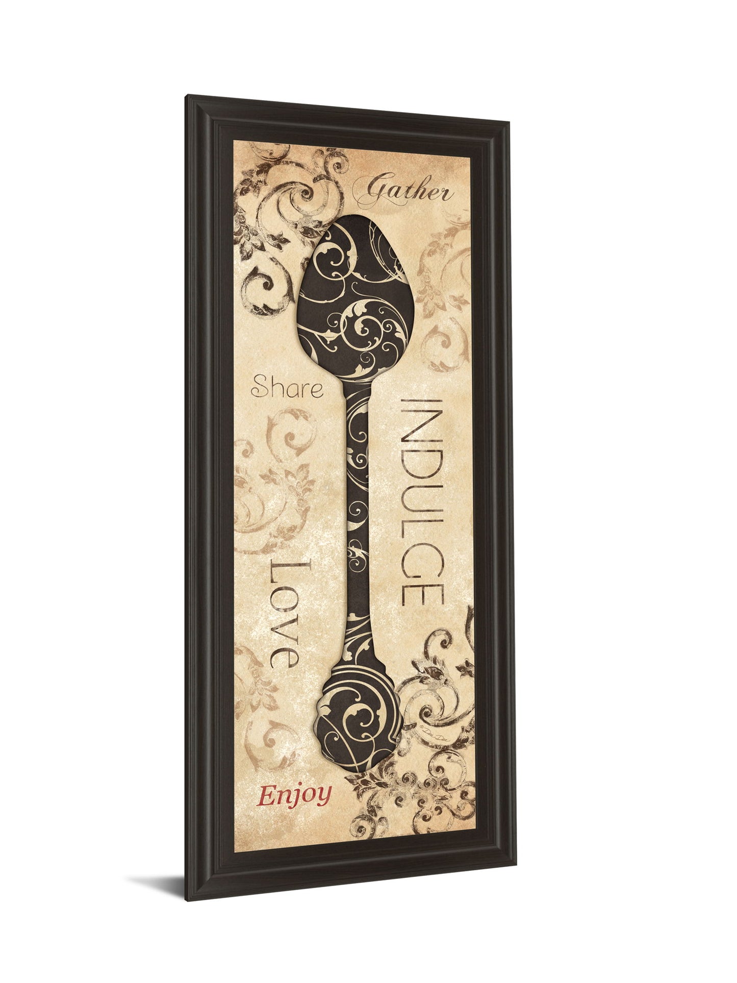 Indulge By Dee Dee - Framed Print Wall Art - Beige