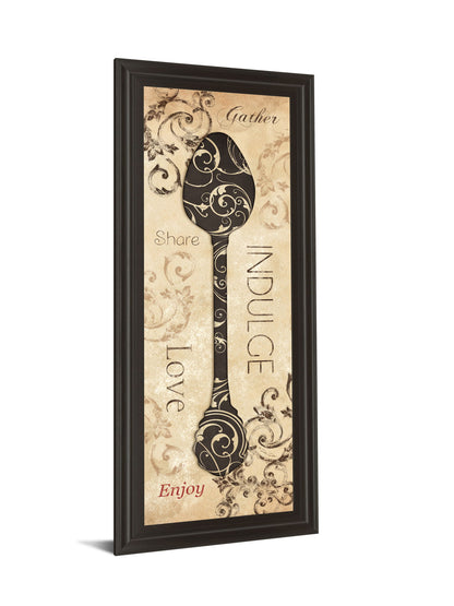 Indulge By Dee Dee - Framed Print Wall Art - Beige