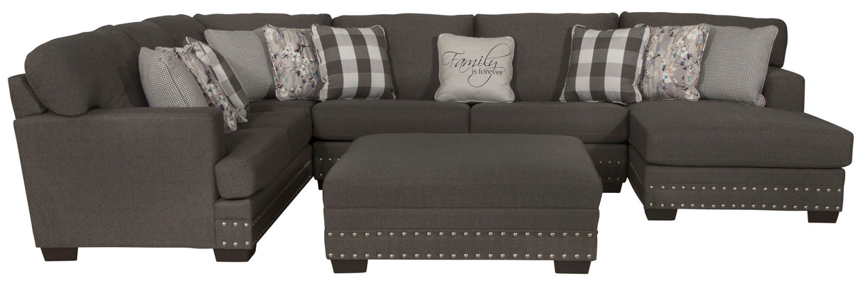 Crawford - Sectional With Cocktail Ottoman