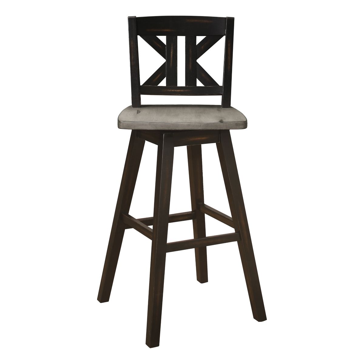 Amsonia - Swivel X-Back Pub Height Chair (Set of 2)