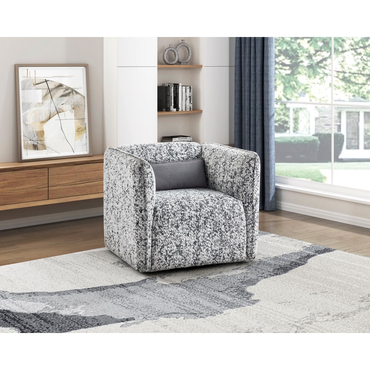 Finnegan - Swivel Chair - Gray