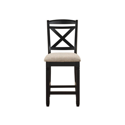 Baywater - Counter Height Chair (Set of 2) - Beige / Black