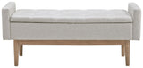 Briarson - Storage Bench - Beige / Brown