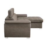 Ferriday - 2 Piece Sectional With Adjustable Headrests, Pull-Out Bed And Right Chaise With Hidden Storage