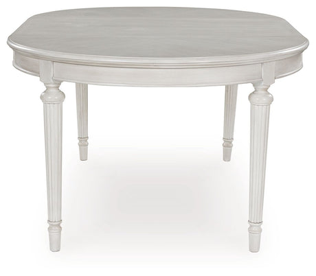 Montelaine - Oval Dining Room Extension Table - Antique White