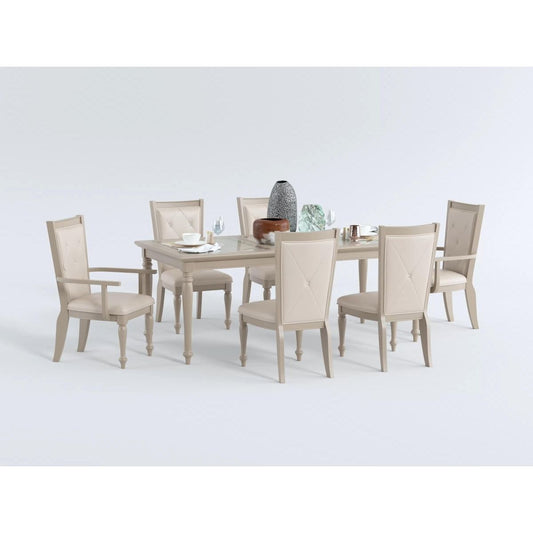 Celandine - Arm Chair (Set of 2) - Gold / Silver / Champagne