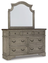 Lodenbay - Dresser, Mirror - Antique Gray